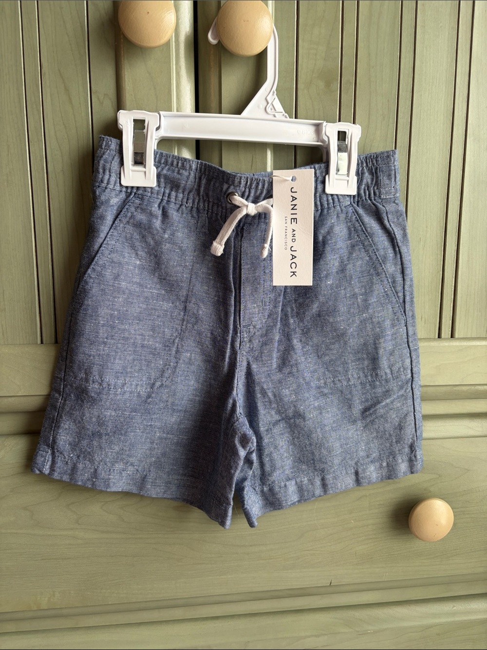 Janie and Jack Chambray Size 4 Boys' Shorts